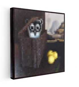 Kare Kanvas Tablo Owlemons Piksel Minecraft Tablosu Ev Ofis Salon Duvar Dekoru