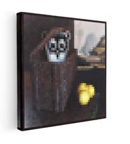 Kare Kanvas Tablo Owlemons Piksel Minecraft Tablosu Ev Ofis Salon Duvar Dekoru