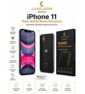 iPhone 11 Nano Şeffaf Ekran Koruyucu