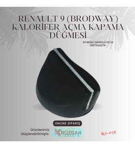 Renault 9 Brodway Kalorifer Açma Kapama Düğmesi (Siyah)