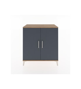 Hyperion Şifonyer 2 Raflı 2 Kapaklı 88x44x96 Çam-Antrasit