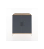 Hyperion Şifonyer 2 Raflı 2 Kapaklı 88x44x96 Çam-Antrasit