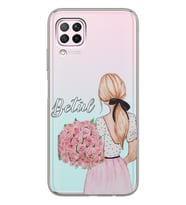 Huawei Buket Tasarımlı Şeffaf Telefon Kılıfı