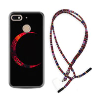 General Mobile GM8 Go GM9 GM20 Pro Plus Kılıf Boyun Asklı Rasta Silikon Red Moons 1747