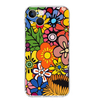 PrintiFy iPhone 13 ile Uyumlu Retro Color 2  Kamera Korumalı Şeffaf  Kılıf