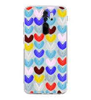 PrintiFy Xiaomi Redmi Note 8 Pro ile Uyumlu Water Color 1  Kamera Korumalı Şeffaf  Kılıf