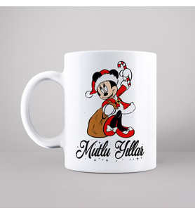 Minnie Mouse & Yılbaşı & Mutlu Yıllar Tasarımlı Kupa