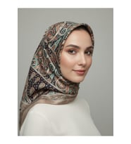 Lady Coco Dijital Baskı Royan Eşarp Desen 1 Renk 5
