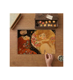 Gustav Klimt Water Serpents Tasarımı 240 parça Ahşap Puzzle Ahşap Kutuda MP03035