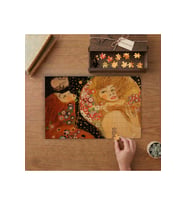 Gustav Klimt Water Serpents Tasarımı 240 parça Ahşap Puzzle Ahşap Kutuda MP03035