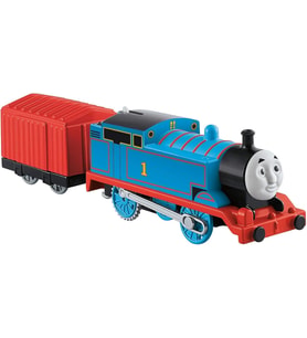 Thomas Ve Arkadaşları Trackmaster Motorlu Tren Thomas, Kırmızı Vagonlu Mavi Lokomotif, Oyuncak Tren (Çok Renkli)