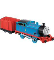 Thomas Ve Arkadaşları Trackmaster Motorlu Tren Thomas, Kırmızı Vagonlu Mavi Lokomotif, Oyuncak Tren (Çok Renkli)