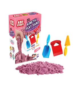 03693 Aksesuarli Pembe Ki̇neti̇k Oyun Kumu 1000 Gr