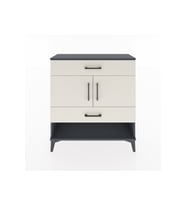 Arges Şifonyer 2 Raflı 2 Çekmeceli 2 Kapaklı 88x30x96 Antrasit-Aytaşı