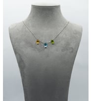 925 Ayar Gümüş Yarı Değerli Doğal Taşlı Multistone Set - Collezione Arcoballeno
