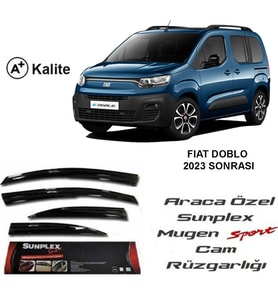 Fiat Doblo Cam Rüzgarlığı Mugen Tip Sunplex 2023 Sonrası