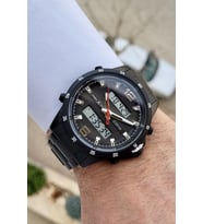 Daniel Klein DKGNCT411 Siyah Renk Analog ve Dijital Dual Time Erkek Kol Saati