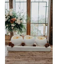 Cottonova C55 Dekoratif 3lü Mumluk Set