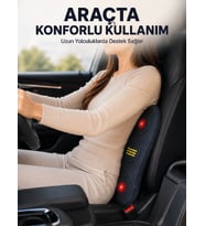 Ev Ofis ve Araç İçin Isıtmalı Titreşimli Bel Masaj Yastığı