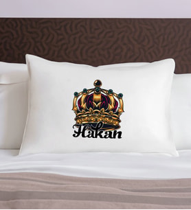 BK Gift Kişiye Özel İsimli Pamuklu Yastık Kılıfı-7 50x70cm , Sevgiliye Hediye, Ev Hediyesi, Tasarım Ev Tekstili