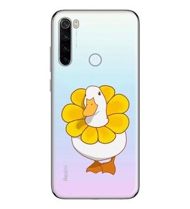 Redmi Note 8 Uyumlu Tatlı Ördek Desenli Şeffaf Telefon Kılıfı