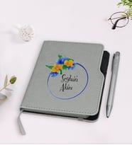 BK Gift Kişiye Özel İsimli Gri Termo Deri Defter Kalem Seti-17
