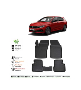 Fiat Egea HB 2017 Model 4D Havuzlu Paspas