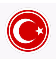 14 CM Türk Bayrağı Araba Sticker Yapıştırma