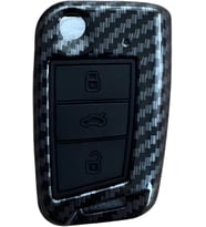Autohan Keys Lüks Karbon Anahtar Koruma Kılıfı Volkswagen Golf 7, Golf 7.5, Tiguan, Polo, T-Roc, T-C