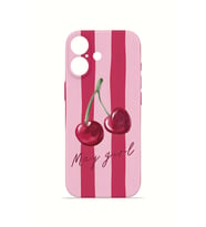 iPhone 17 Vorian İnce Kamera Korumalı Mika Kılıf Cherry Girl
