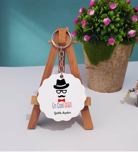 Baba Ahşap Anahtarlık