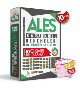 2024 ALES ÖSYM Çıkmış Soru Karma Kara Kutu Türkiye Geneli D.Çözümlü 10lu SAYISAL