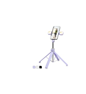 Telefon Tripodu Ve Selfie Çubuğu Seti Bluetooth 4.0 Kumandalı Led 130 Cm - Çok Renkli ND1035