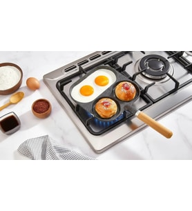 Premium Granit Döküm Çok Bölmeli Pancake & Yumurta Tavası
