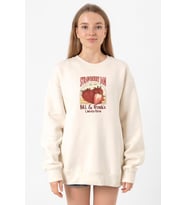 The Last Of Us Bill And Frank Strawberry Jam Ekru Kadın 2ip Sweatshirt