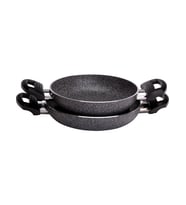 Cem Stone 2'li Granit Sahan Set (18+20 Cm) (Y.Siyah)