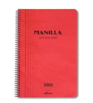 Manilla Ofis Defter A4 Çizgili Kırmızı