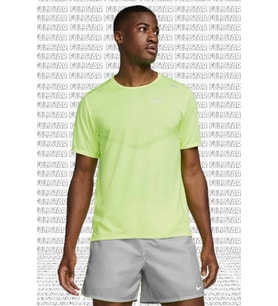 Nike Dri Fit ADV Techknit Ultra Short Sleeve Running Top Erkek Koşu Tişörtü Sarı