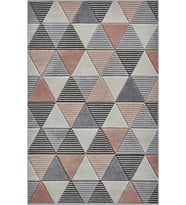 Eliana Home Baskılı, Yıkanabilir Kaymaz Taban Salon Halısı LNA0496 100x150 cm (Gri)