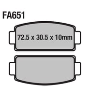 Cf Moto Atv Arka Fren Disk Balatası 500-Us Cf800 Fa651 Orj *