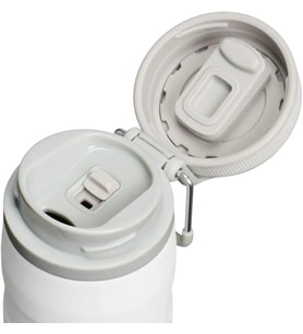 Stanley The Iceflow™ Twist & Flip Termos Su Şişesi 0.47 Litre - Beyaz (Frost) Paslanmaz Çelik