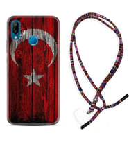 Huawei P20 Lite Mate 10 20 Lite Pro P40 Lite KılıfBoyun Asklı Rasta Silikon Şanlı Türk Bayrağı 2 1317