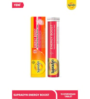 Energy Boost Efervesan Tablet l Kafein, Guarana, Multivitamin ve Mineral