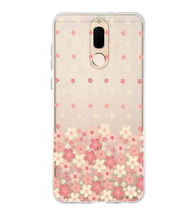 Huawei Mate 10 Lite Uyumlu Çiçek Desenli Şeffaf Telefon Kılıfı