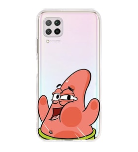 Huawei P40 Lite Uyumlu Patrick Star Desenli Şeffaf Telefon Kılıfı