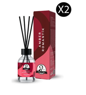 Amber Romantik Kokulu Çubuklu Oda Kokusu Ekstra Kalıcı Esansiyel Yağ Romantic Amber 50ml x 2