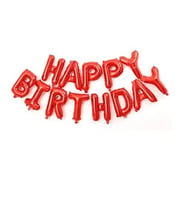 Happy Birthday Kırmızı Harf Folyo Balon Set