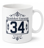 Memleket Gururum Plakalı Baskılı Kupa Bardak Hemşehri Hediye
