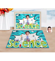 BK Gift Kişiye Özel Erkek Fen Bilimleri Öğretmeni Karikatürlü 1000 Parça Profesyonel Puzzle-1