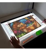 TechTic A3 Led Işıklı Çizim Tableti Led Çizim Kopyalama Tableti Eskiz Anime Portre Grafik Çizim 3Mod